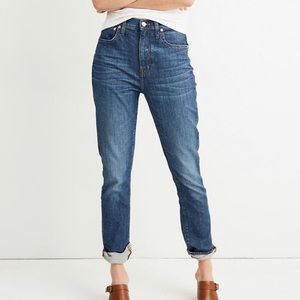 Madewell High-Rise Slim Boyjean - medium wash (30)